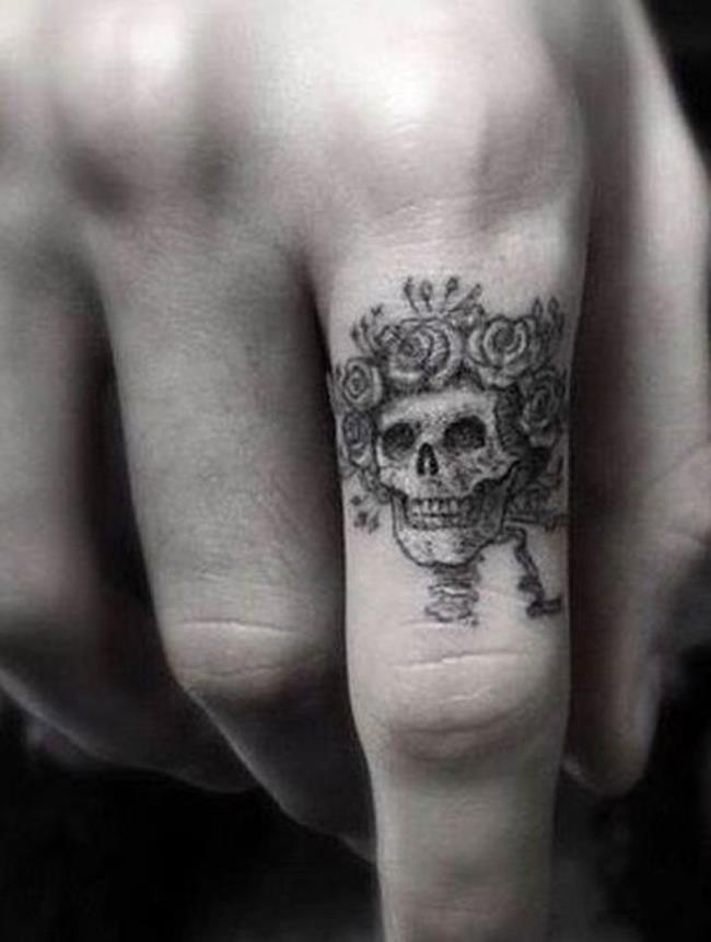 Verzameling van super coole schedel tattoo sjablonen voor jongeren