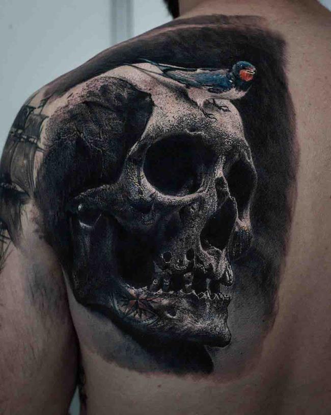 Collection de modèles de tatouage de crâne super cool pour les jeunes