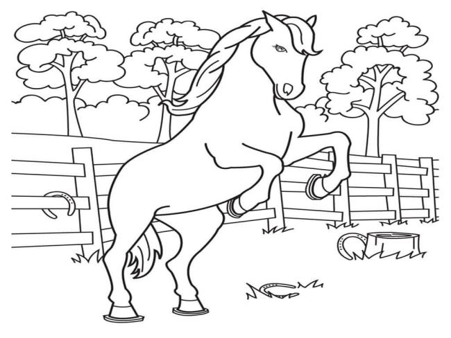Çocuklar için sevimli atların resimlerinin özeti