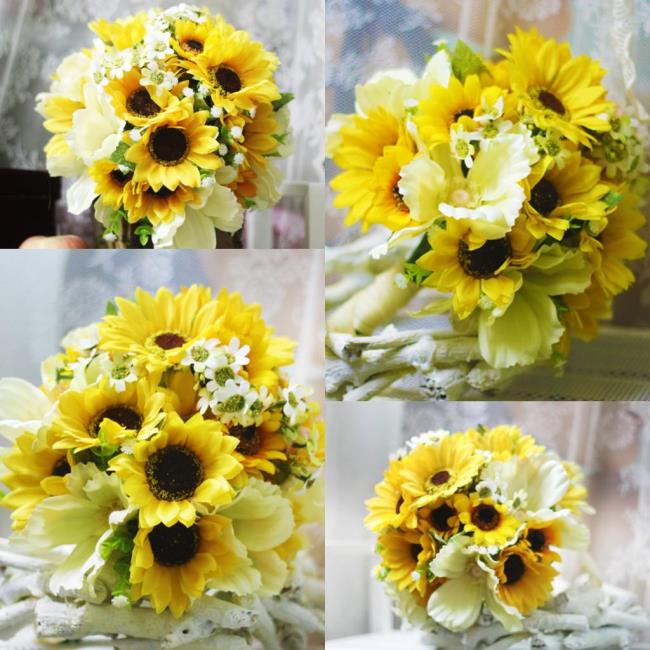 Beautiful bouquet of sunflowers 17