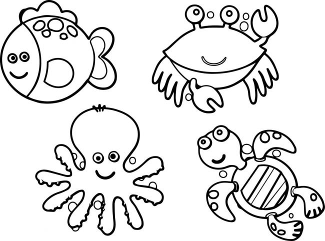 Collection of coloring pictures for beautiful babies