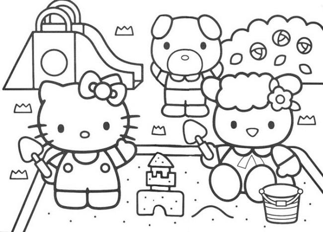 Collection of coloring pictures for beautiful babies