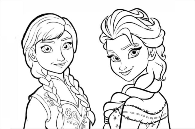 Collection of coloring pictures for beautiful babies