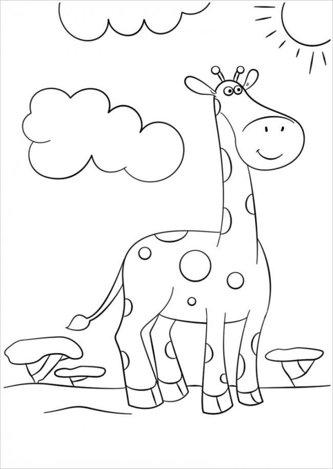 Sammlung der besten Giraffen Malvorlagen für Kinder