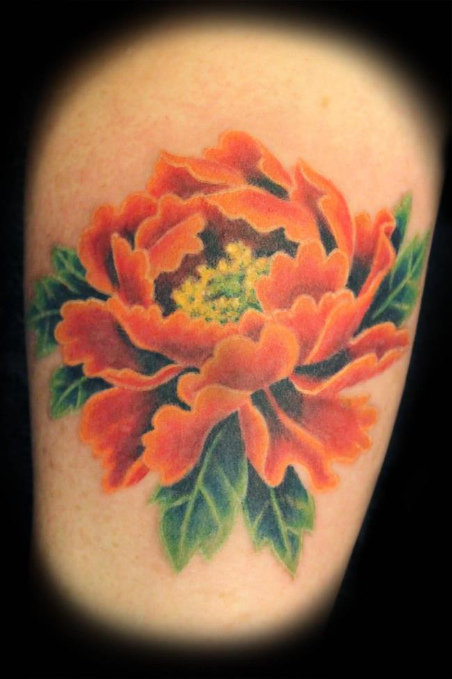 مجموعه ای از زیباترین الگوهای تاتو گل صد تومانی