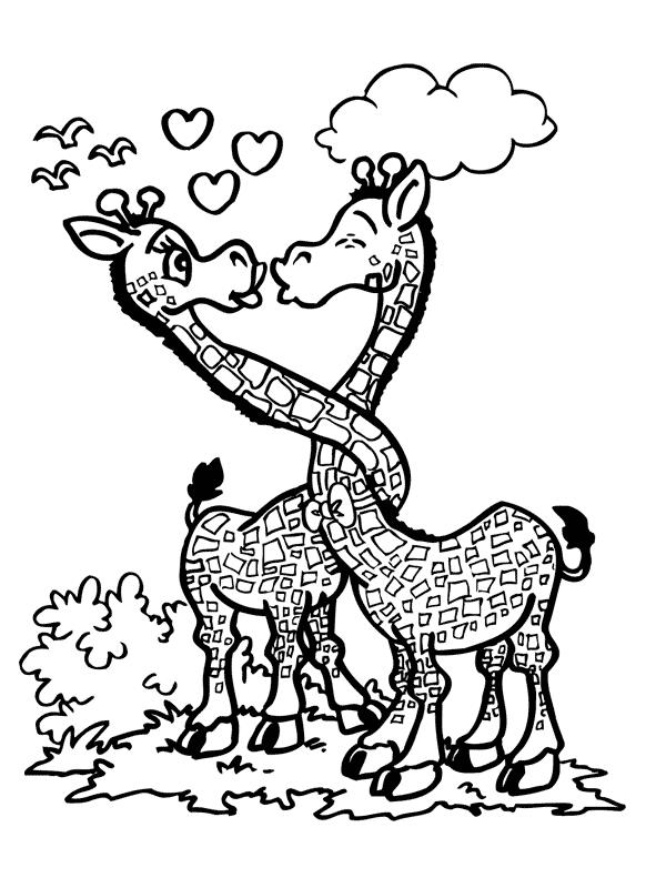 Сборник лучших раскрасок жирафа для детей