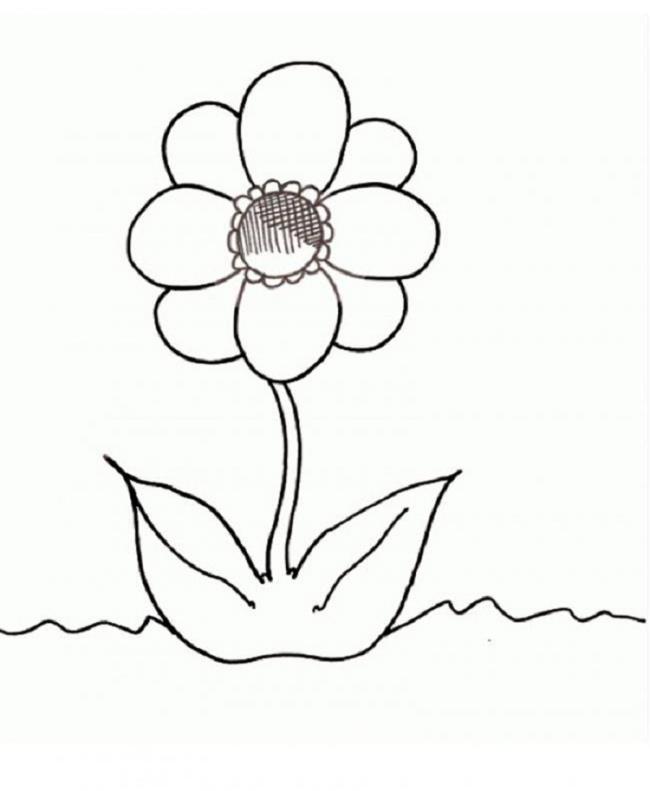 꽃과 함께 4 살짜리 색칠 그림 모음
