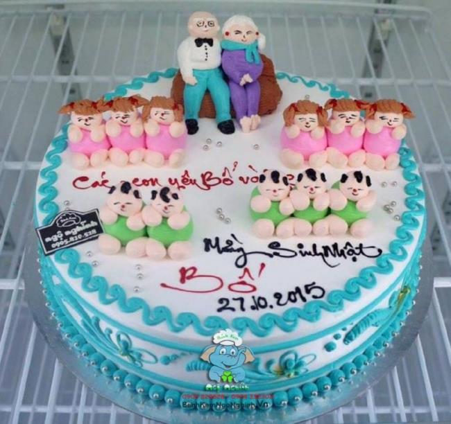 Set kue ulang tahun yang indah dan lucu