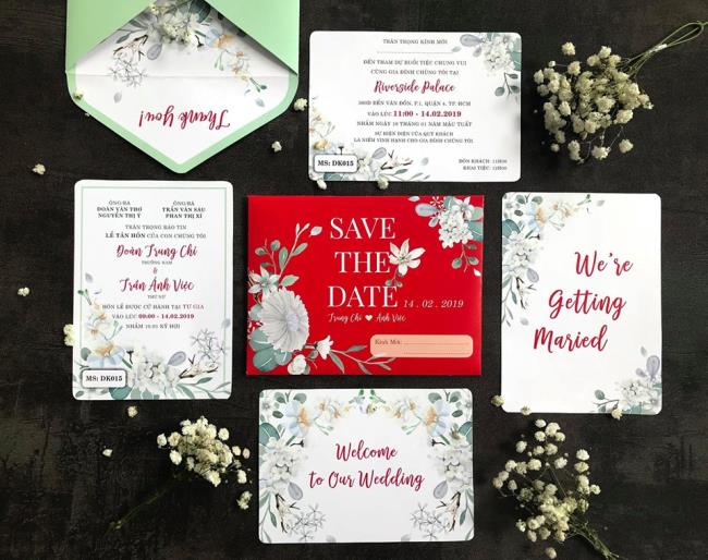 Summary of the most beautiful wedding card templates
