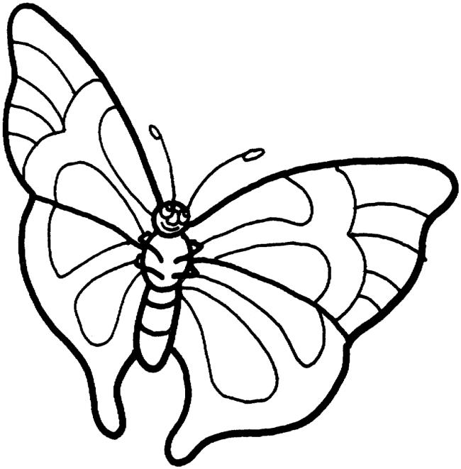 Collection of butterfly coloring for girls