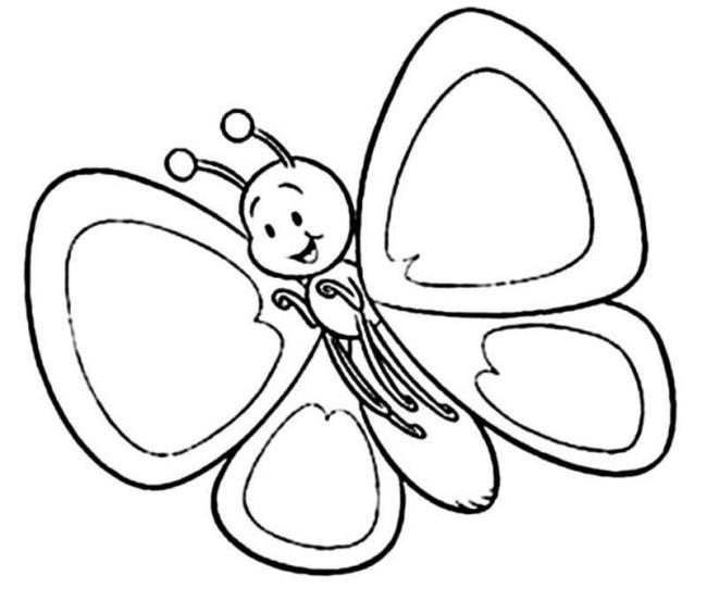 Collection of butterfly coloring for girls