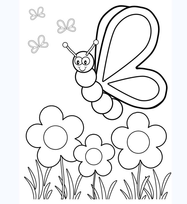 Collection de coloriage papillon pour les filles