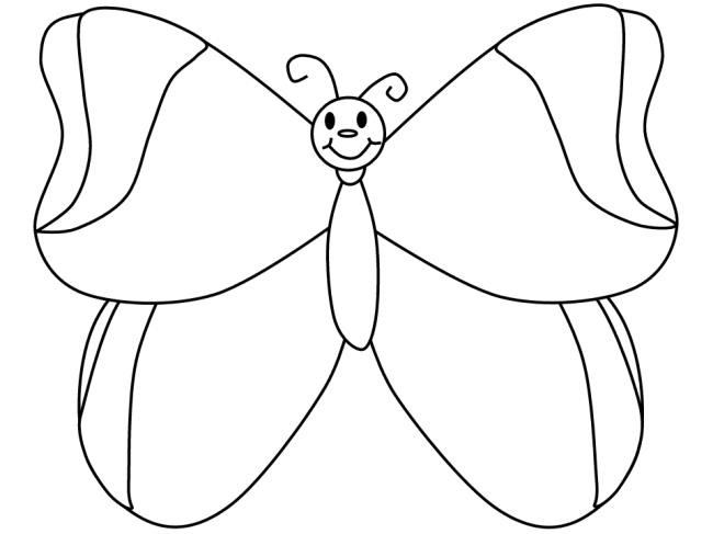 Collection of butterfly coloring for girls