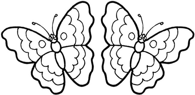 Collection of butterfly coloring for girls