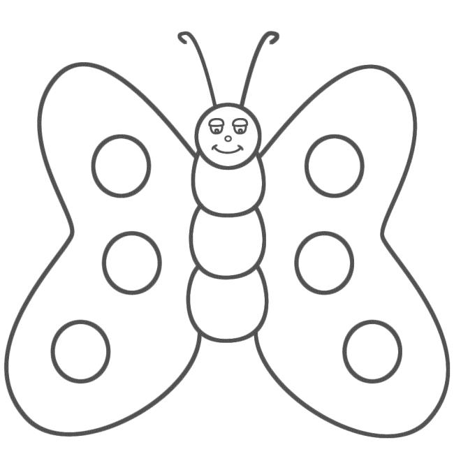 Collection of butterfly coloring for girls