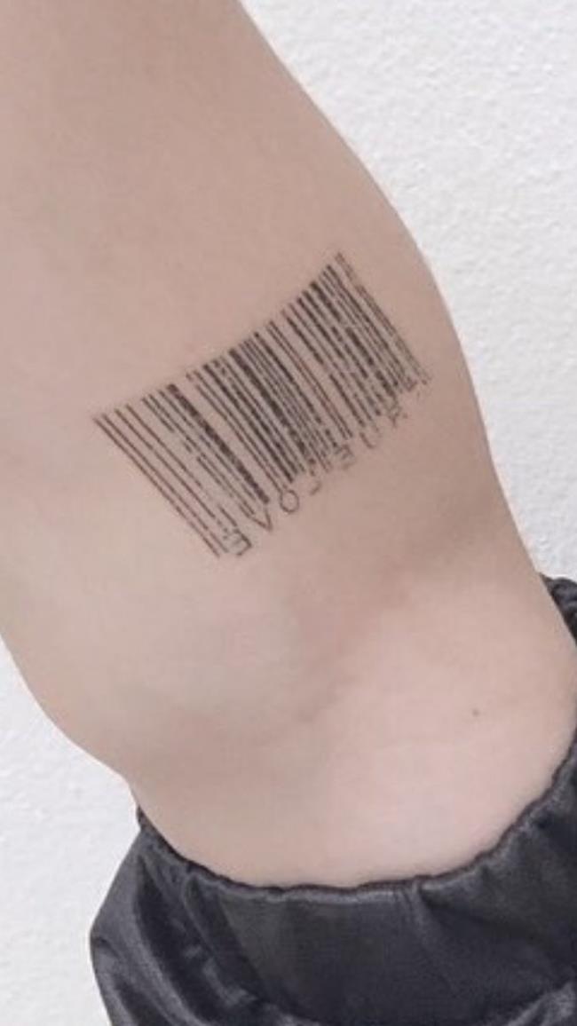 Zusammenfassung der äußerst einzigartigen Barcode-Tattoo-Muster