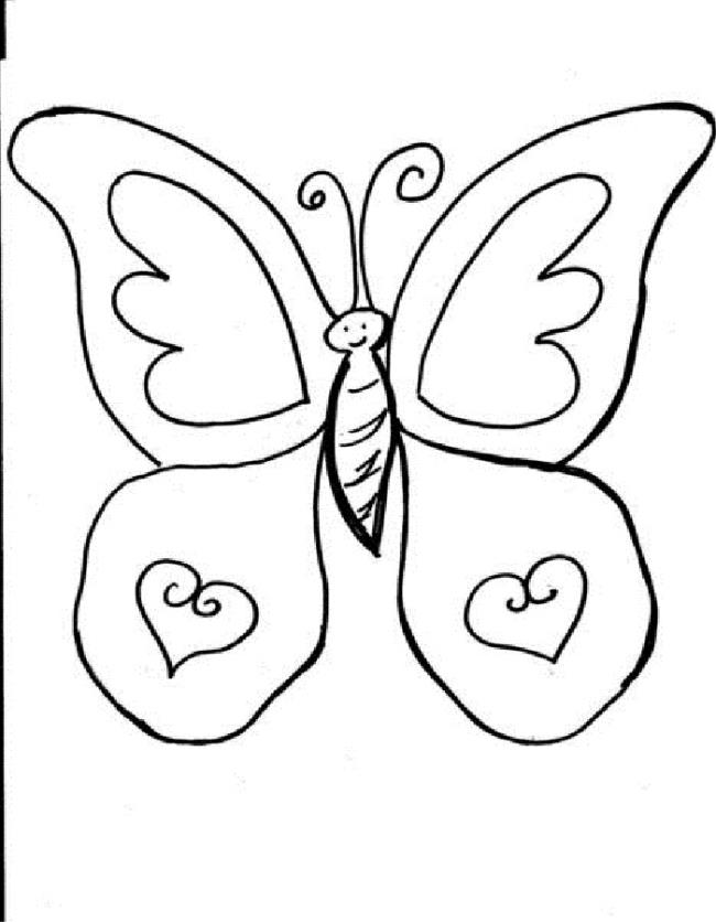 Collection of butterfly coloring for girls