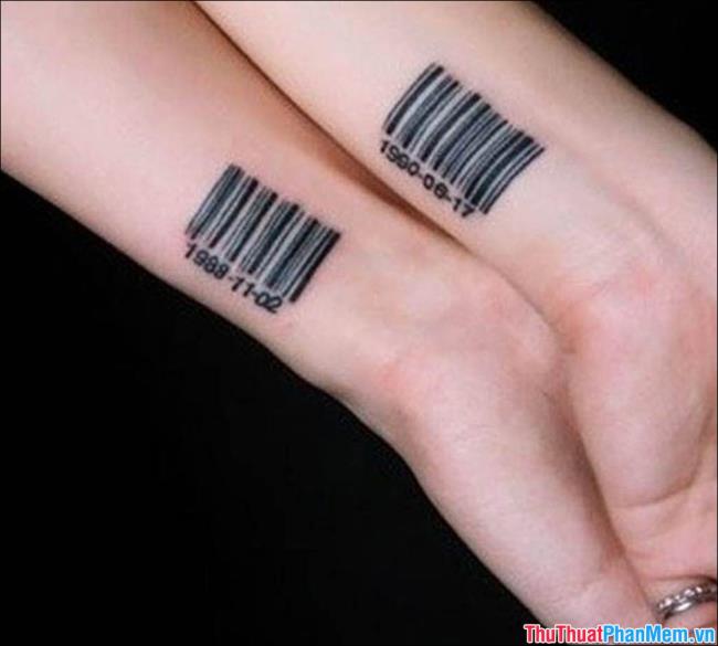Riepilogo di modelli di tatuaggi con codici a barre estremamente unici
