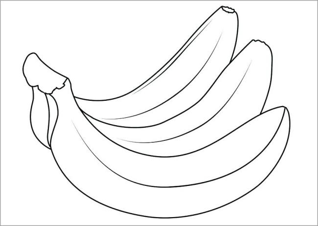 Collection of the most beautiful banana coloring pictures