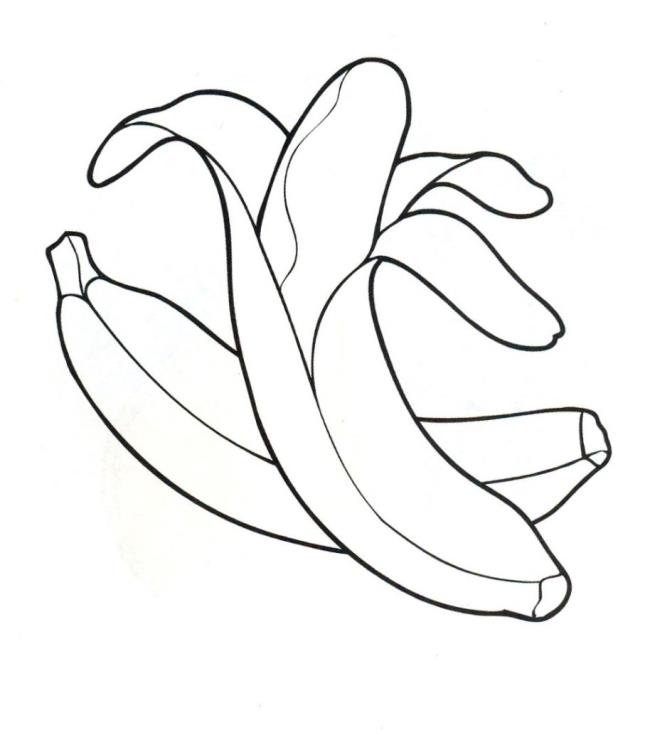 Collection of the most beautiful banana coloring pictures