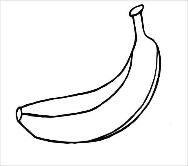 Collection of the most beautiful banana coloring pictures