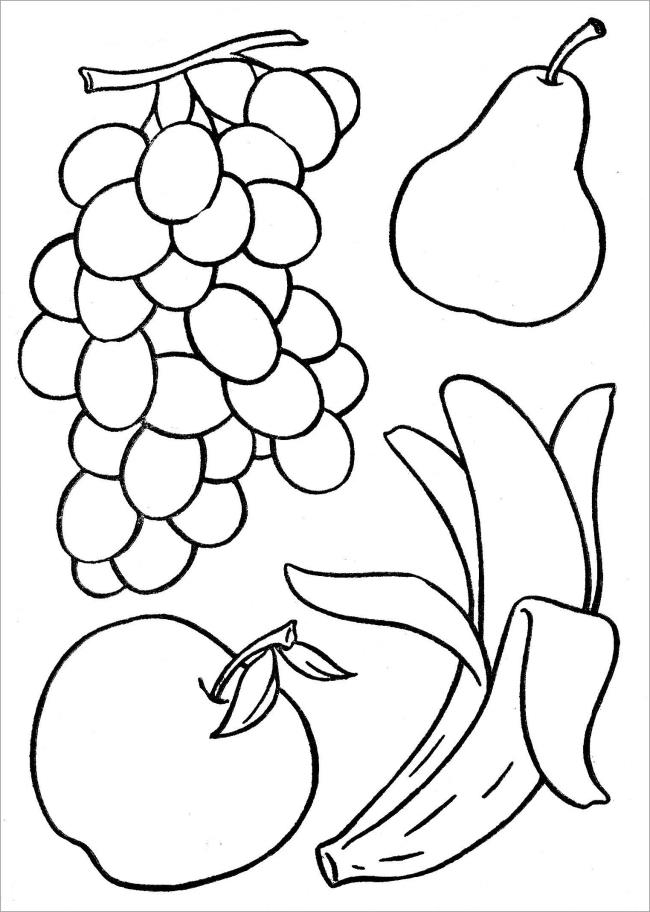 Collection of the most beautiful banana coloring pictures