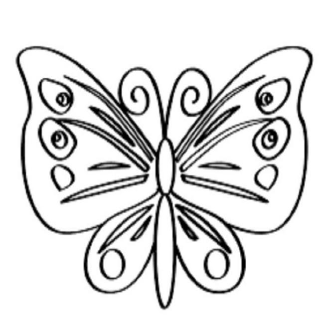 Collection of butterfly coloring for girls