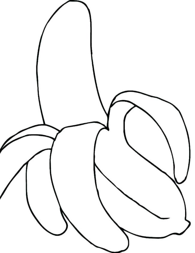 Coleção das mais belas imagens para colorir banana