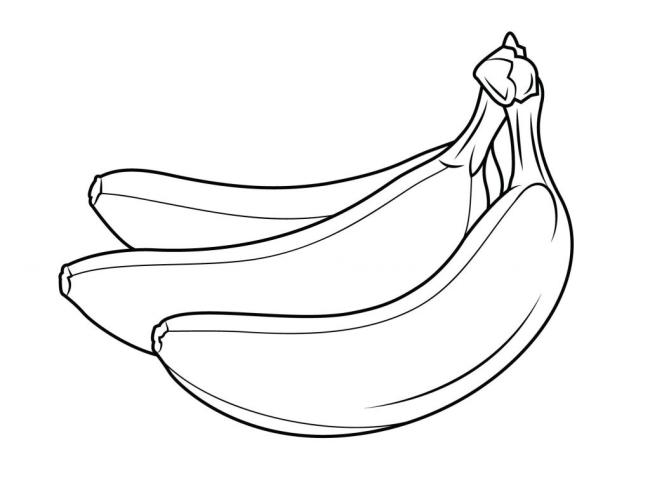 Collection of the most beautiful banana coloring pictures