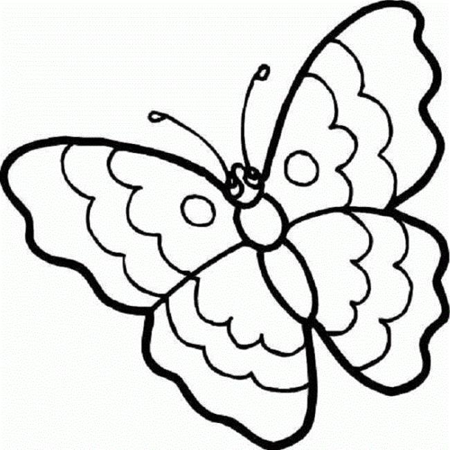 Collection of butterfly coloring for girls