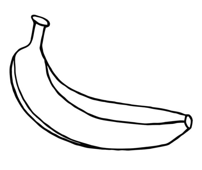 Coleção das mais belas imagens para colorir banana