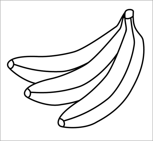 Collection of the most beautiful banana coloring pictures