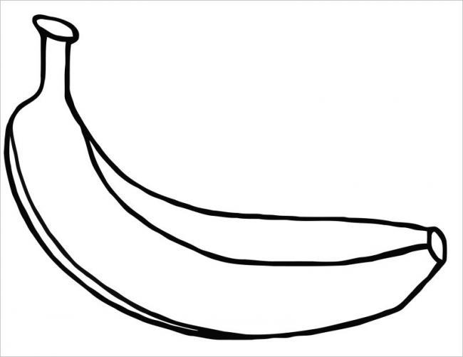 Collection of the most beautiful banana coloring pictures