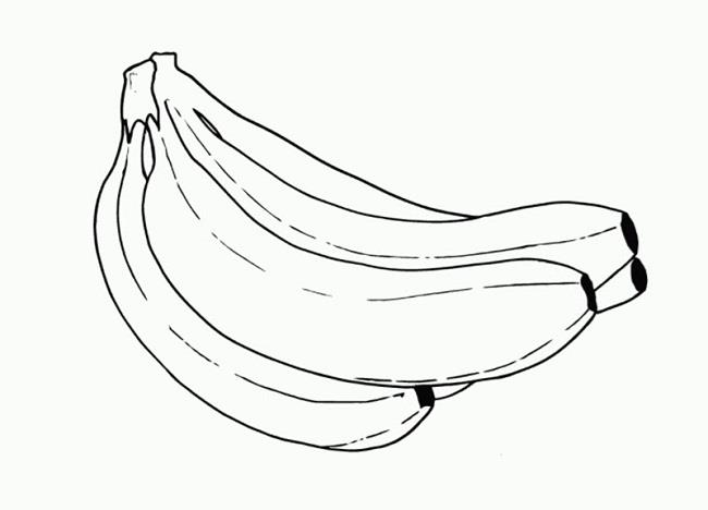 Coleção das mais belas imagens para colorir banana