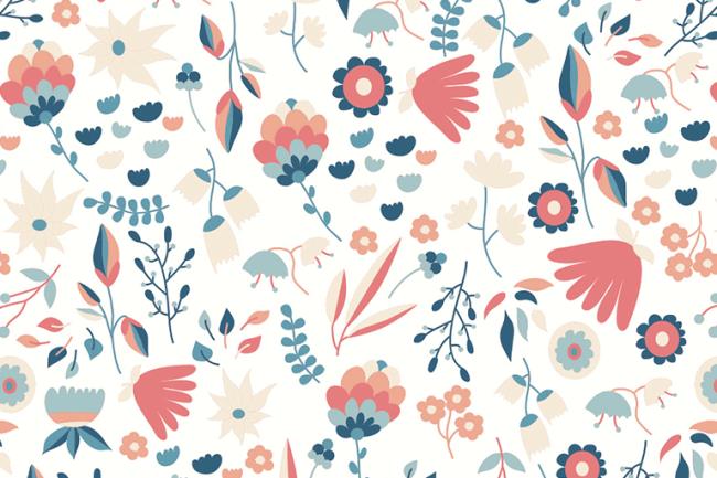 Collection of the most beautiful floral background patterns