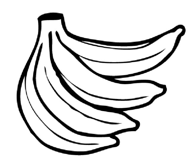 Coleção das mais belas imagens para colorir banana