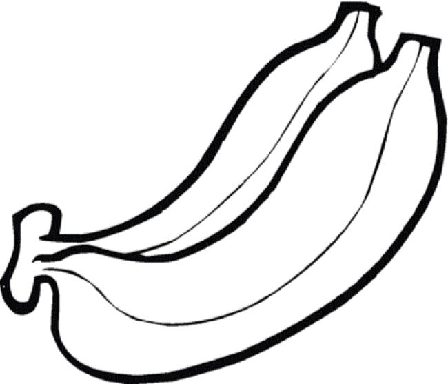 Coleção das mais belas imagens para colorir banana