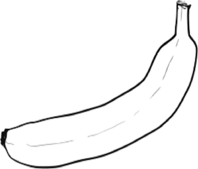 Coleção das mais belas imagens para colorir banana