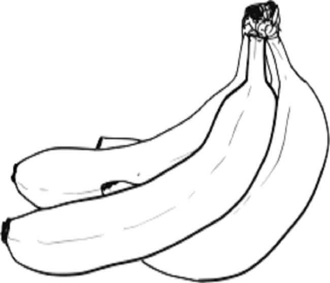 Coleção das mais belas imagens para colorir banana