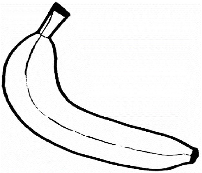 Coleção das mais belas imagens para colorir banana