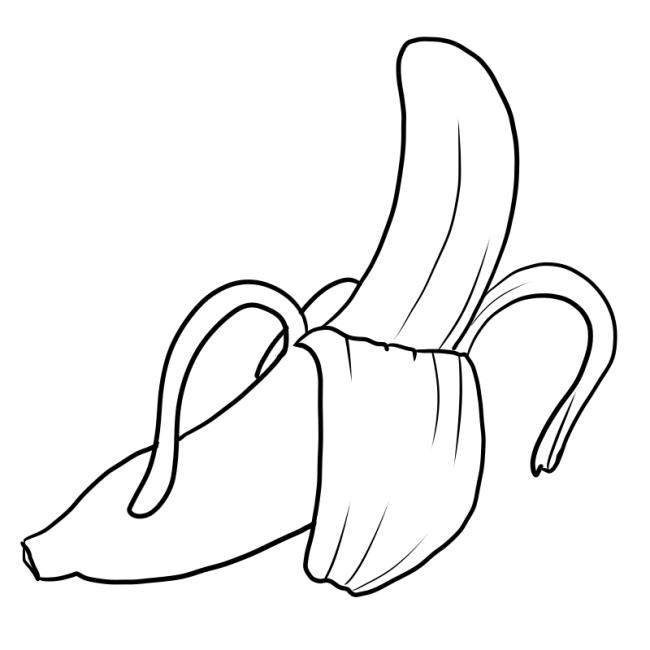 Collection of the most beautiful banana coloring pictures