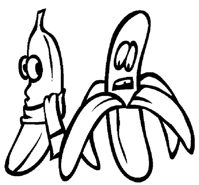 Collection of the most beautiful banana coloring pictures