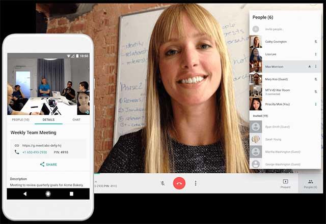 Google Meet est destiné aux appels de groupe et aux réunions