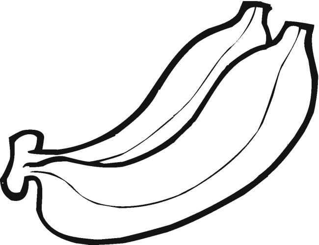 Coleção das mais belas imagens para colorir banana