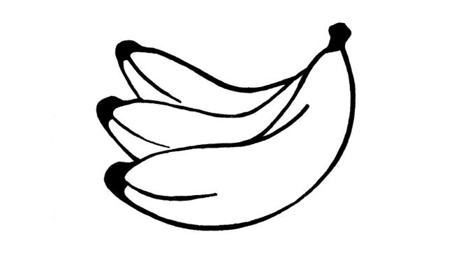 Coleção das mais belas imagens para colorir banana