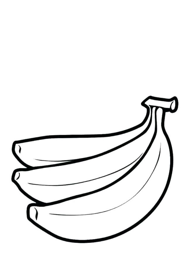 Coleção das mais belas imagens para colorir banana