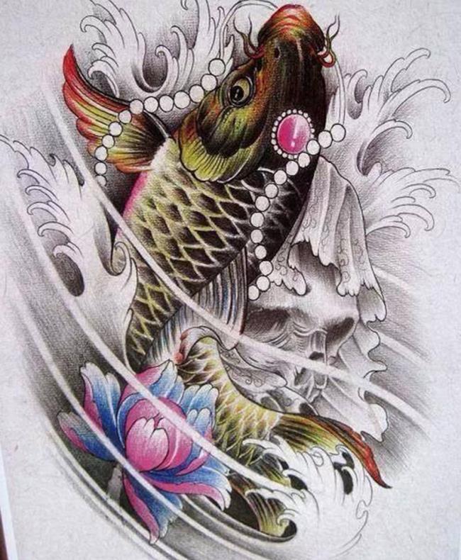Coleção dos mais belos padrões de tatuagem de carpa