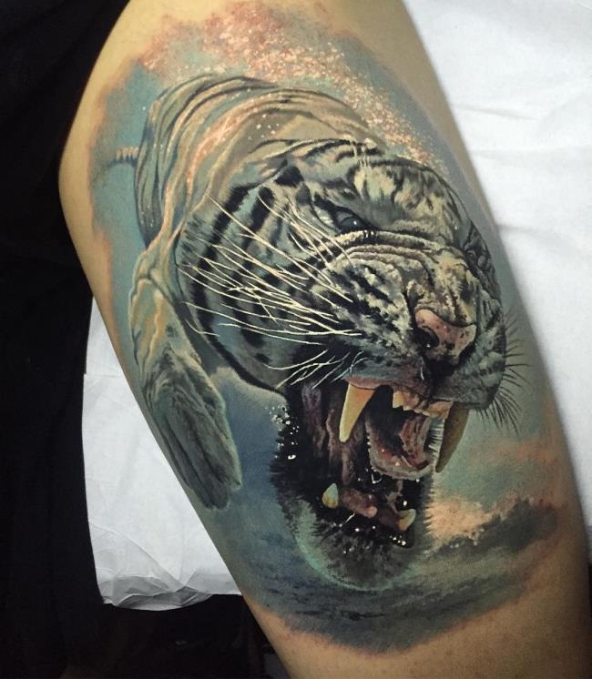 Sammlung von kraftvollen und beeindruckenden Tiger Tattoo Mustern