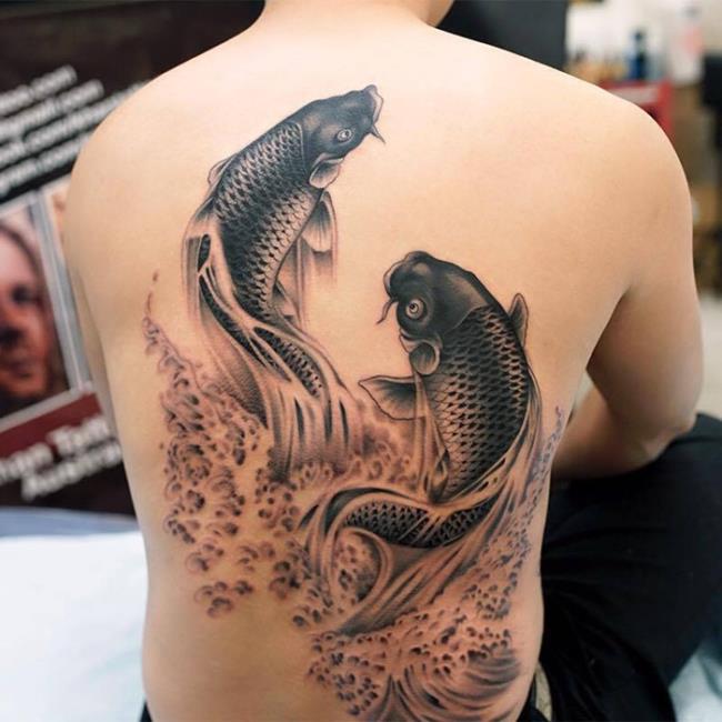 Koleksi pola tato ikan mas yang paling indah