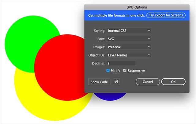 Gunakan format SVG untuk mengedit lebih mudah